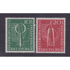 ALEMANIA OCCIDENTAL 1955 Yv 93/4 SERIE COMPLETA DE ESTAMPILLAS NUEVAS MINT 20 EUROS